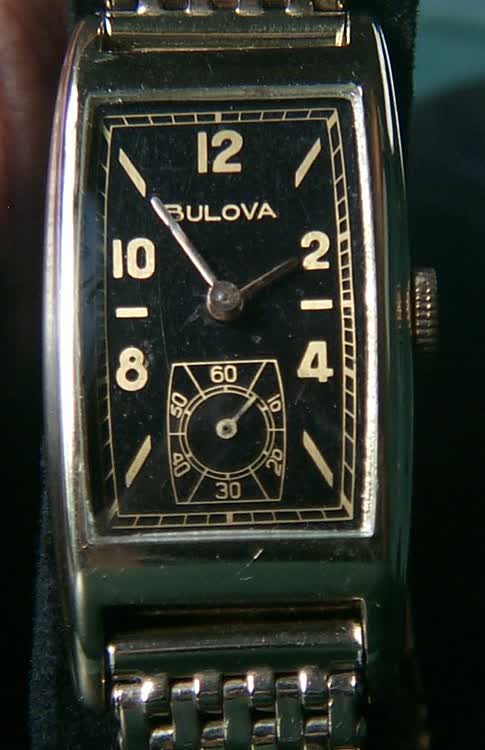 Black Dialed 43mm Bulova Curvex