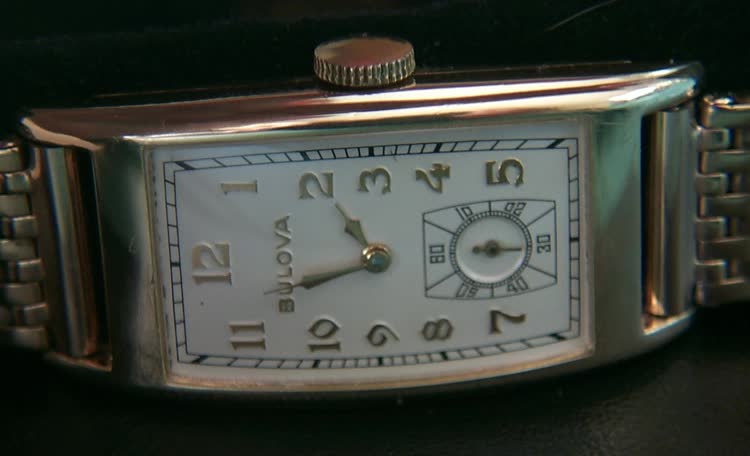White Dialed 43mm Bulova Curvex