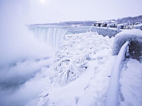  Niagra freezes over, sharks freeze in the Atlantic.