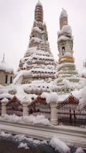  Snow in Wat Arun, February 4, 2020