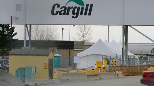 argill set up tents to provide screening for its workers, similar to what Alberta Health Services has done for health-care workers.