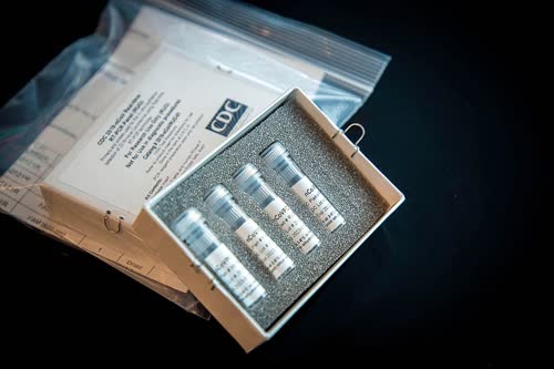 This undated photo provided by U.S. Centers for Disease Control and Prevention shows CDCs laboratory test kit for the new coronavirus. (File/The Associated Press)