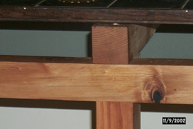 Plant stand made from hard pine