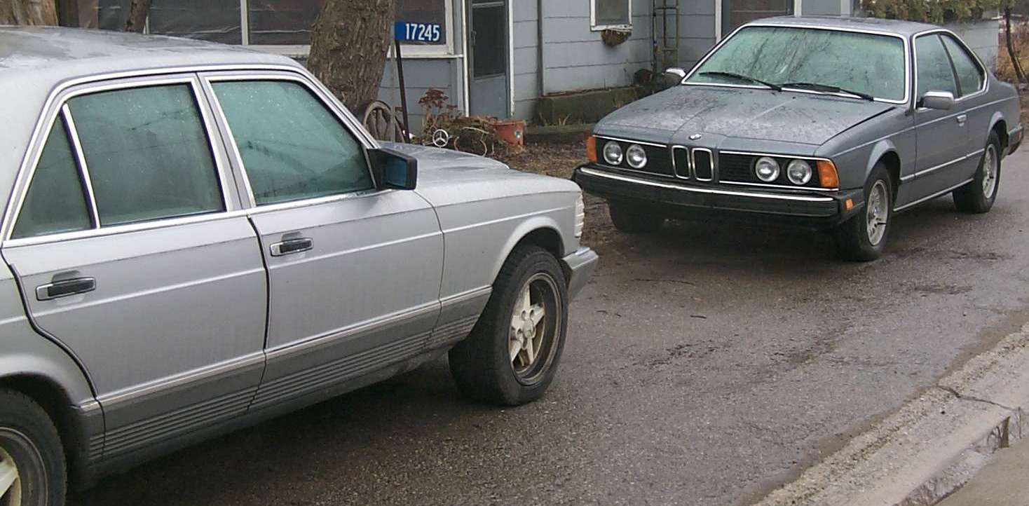 BMW 633 and Mercedes 300SD 