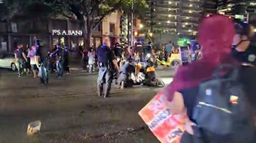 Police in Austin, Texas are investigating the fatal shooting of a protester at an anti-racism march.