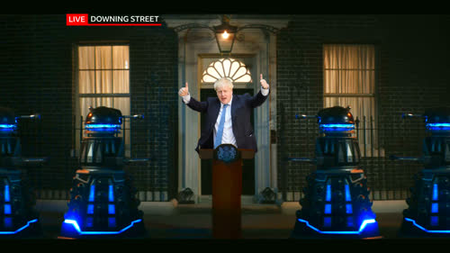 Boris, Number 10 Downing St with Daleks